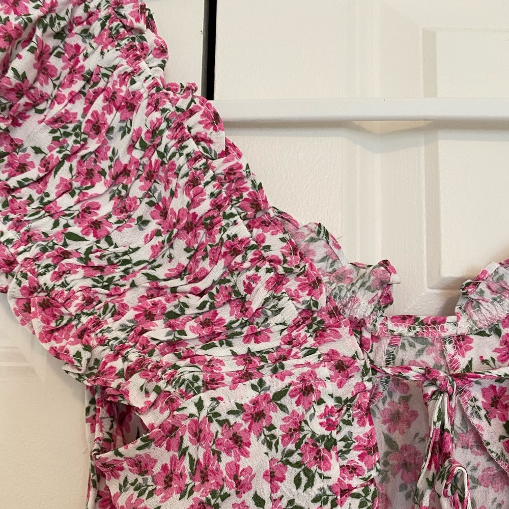 Skylar + Madison Floral Ruffle Sleeve Dress